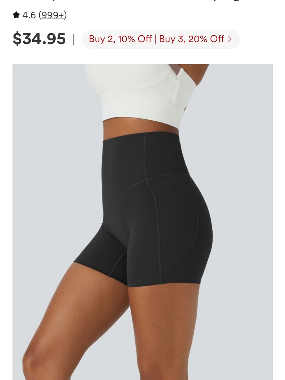 HALARA Tummy Control High Waisted Biker Shorts